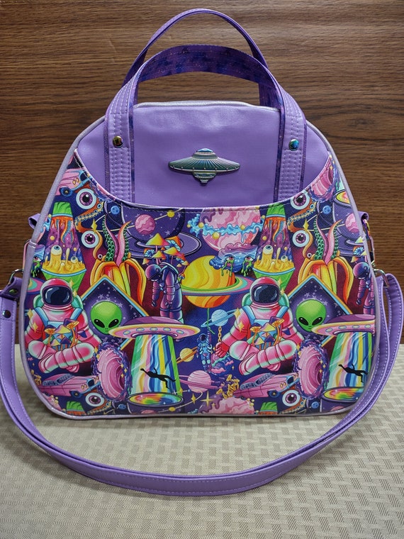 Purple Alien Erica Bowler Bag Etsy