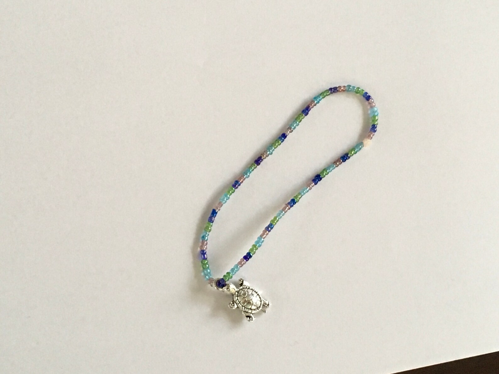 Blaues und grünes Charm Armband | Etsy