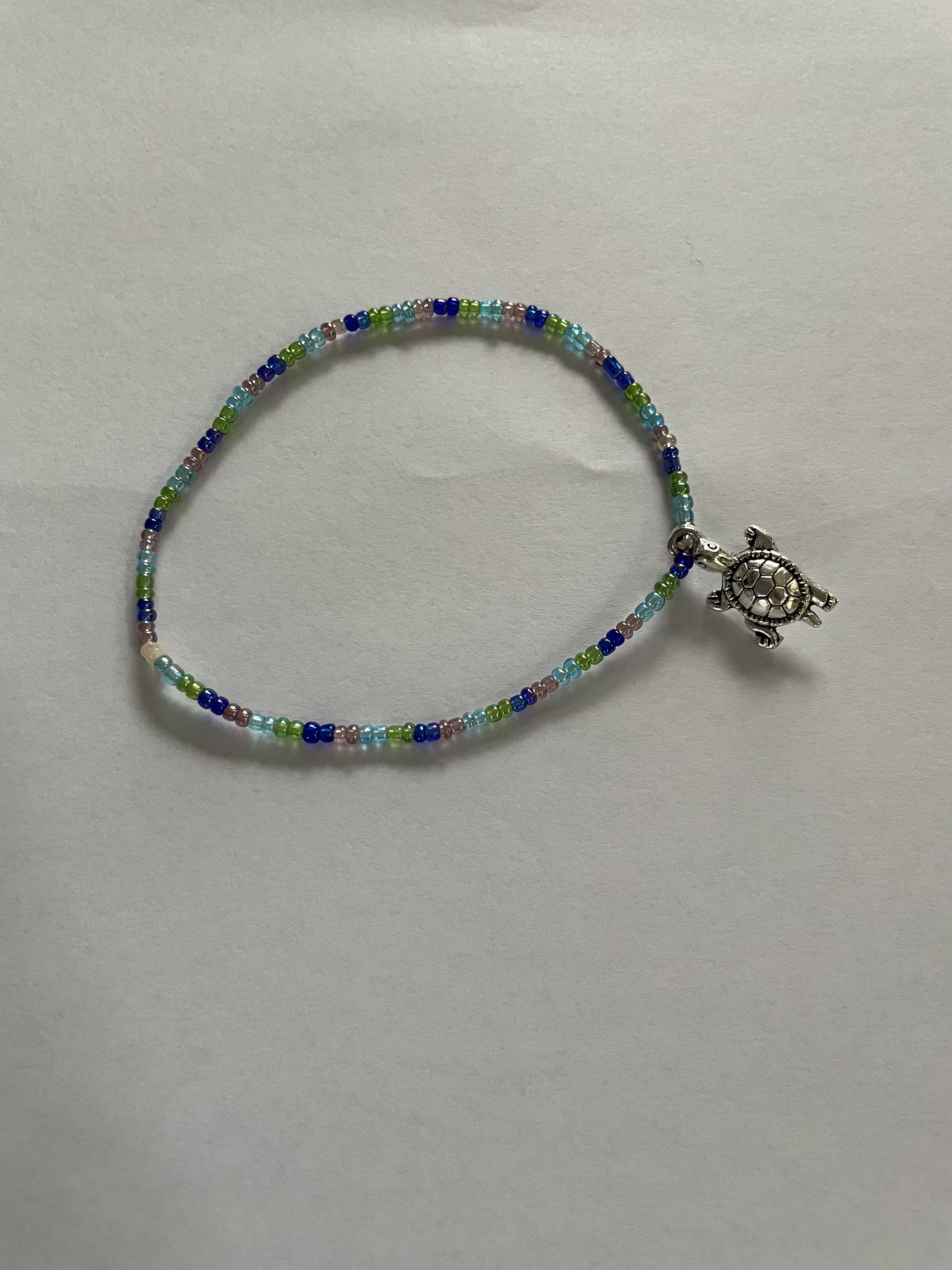 Blaues und grünes Charm Armband | Etsy