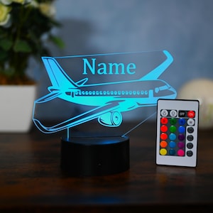 Personalized airplane LED light brings the fascination of flight directly into your home or office for decoration. Ideal gift