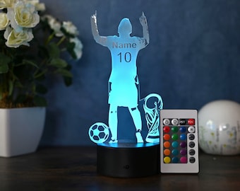 Personalisierte LED Torjubel Lampe - Einzigartiges Licht für Fußballfans