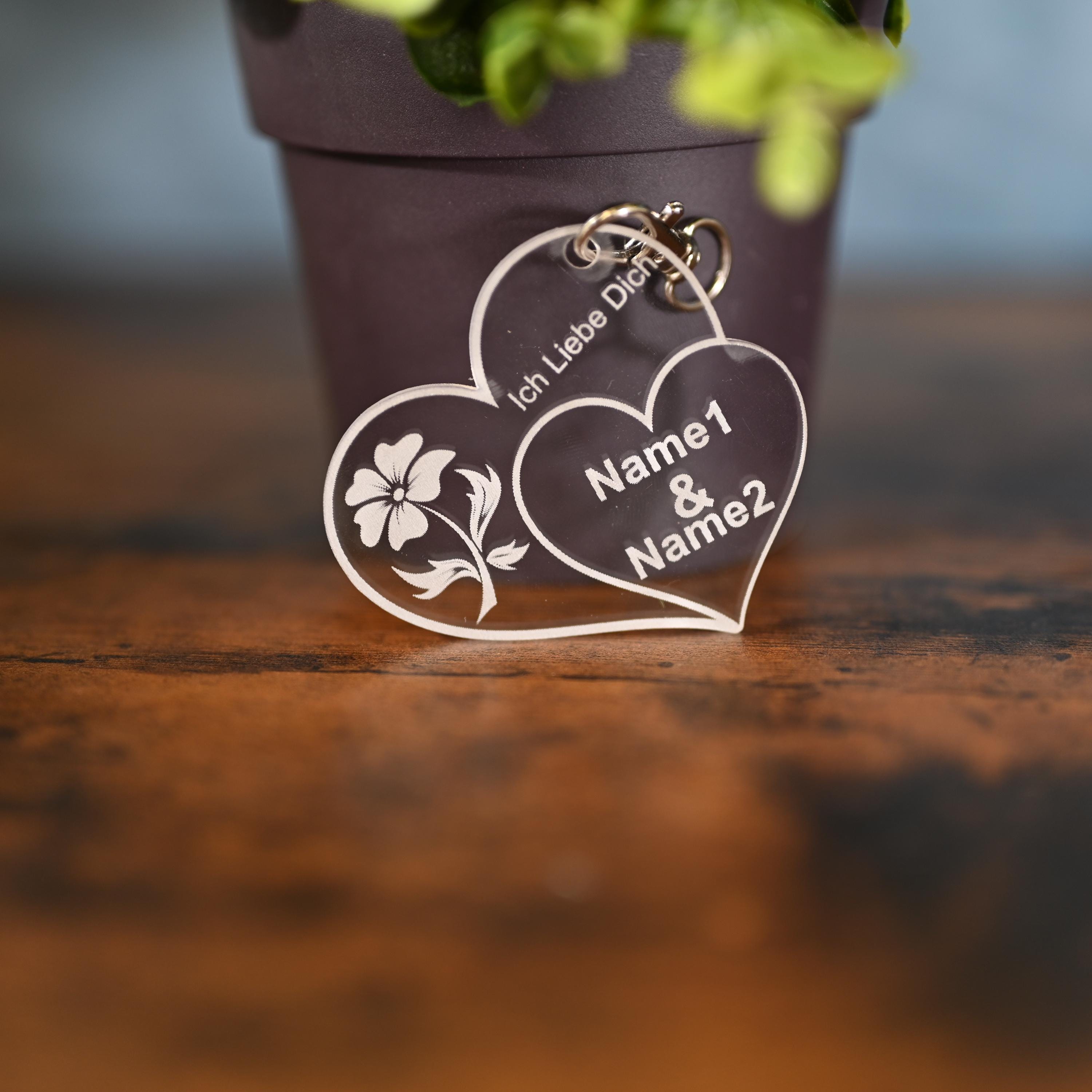 Key Ring Present Set of 2 Personalized Couple Key Rings - Gift Ideas for Couples - Etsy