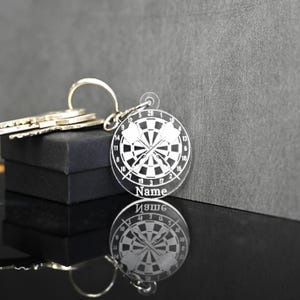 Porte-clés de fléchettes personnalisé, idées cadeaux pour les joueurs de fléchettes et les fans