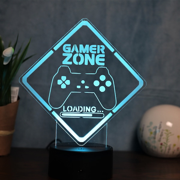 LED Gaming Lampe mit Fernbedienung für perfektes Gaming-Setup und Zimmerdekoration  Ideale Geschenk Idee für Gamer