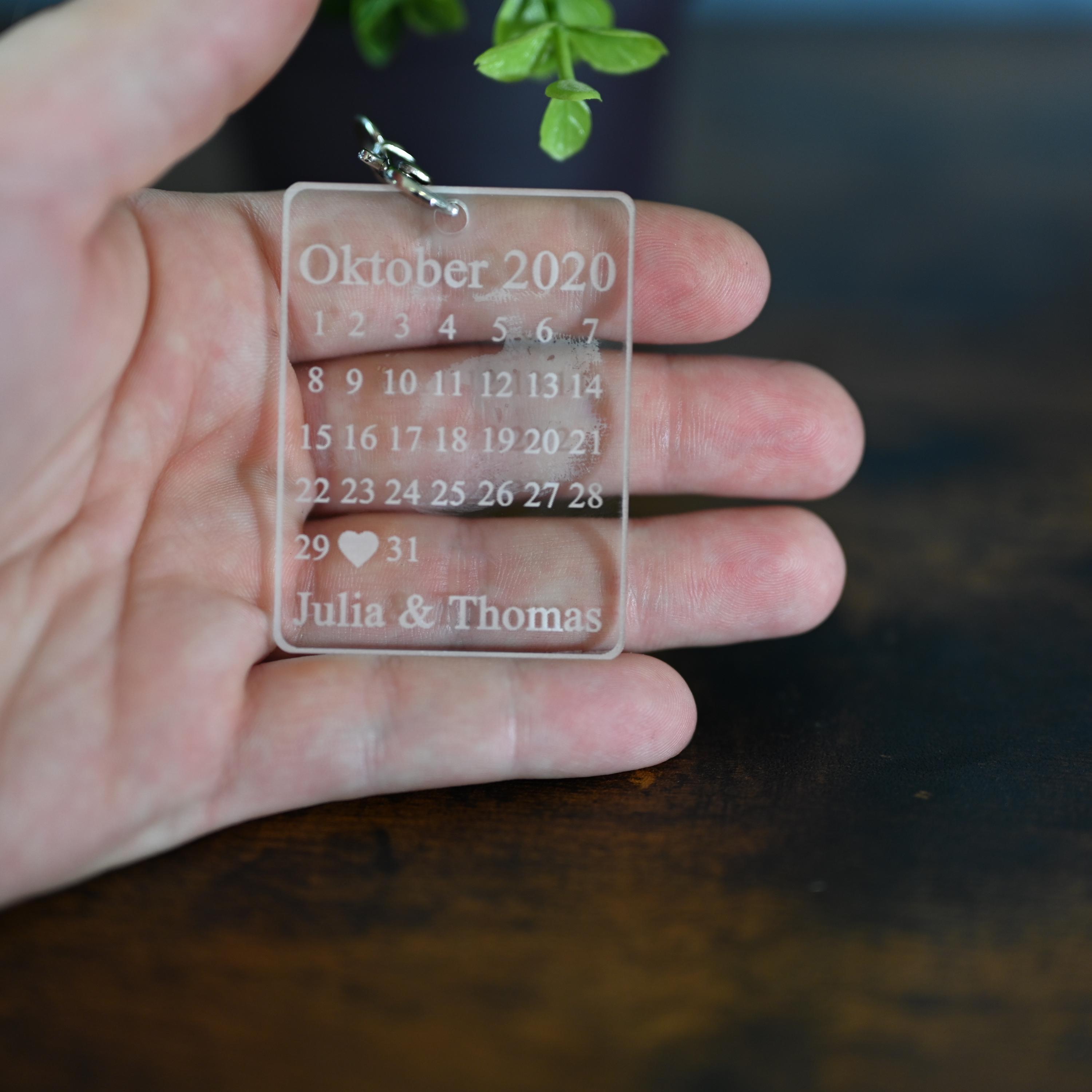 Key Ring Present Set of 2 Personalized Couple Key Rings - Gift Ideas for Couples - Etsy