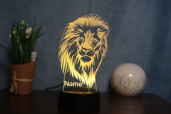 Lampe LED 3D Lion