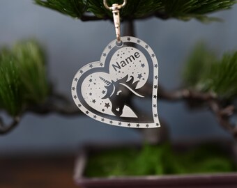 Llaveros de unicornio personalizados: ideas de regalo para amantes de los unicornios.
