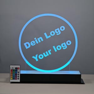 Lampada LED premium personalizzata con il tuo logo – Lampada da tavolo individuale, ideale come regalo aziendale o elemento decorativo, con la luce che desideri.