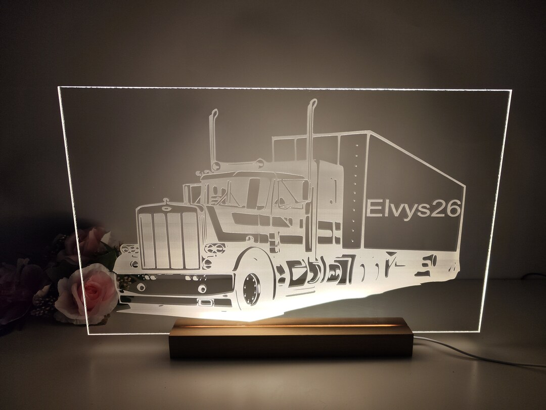 Personalised Large Size LED Truck Sign Etsy