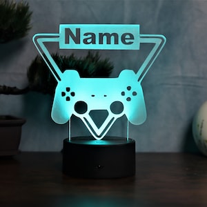 Personalised gaming LED lamp, gaming room, gaming decoration, gamer gift, gamer gift