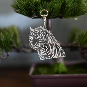 Tiger key ring - gift idea for tiger lovers and fans