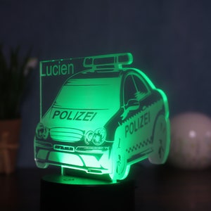 Personalized LED Night Light police Perfect Gift for Police Fans ...
