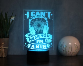 Gaming deko Lampe Schreibtisch Dekoration, Geschenkidee für Gamer/Zocker