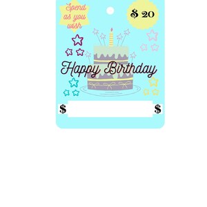 Printable Birthday Money Card Print to Cut PGN File Gift - Etsy