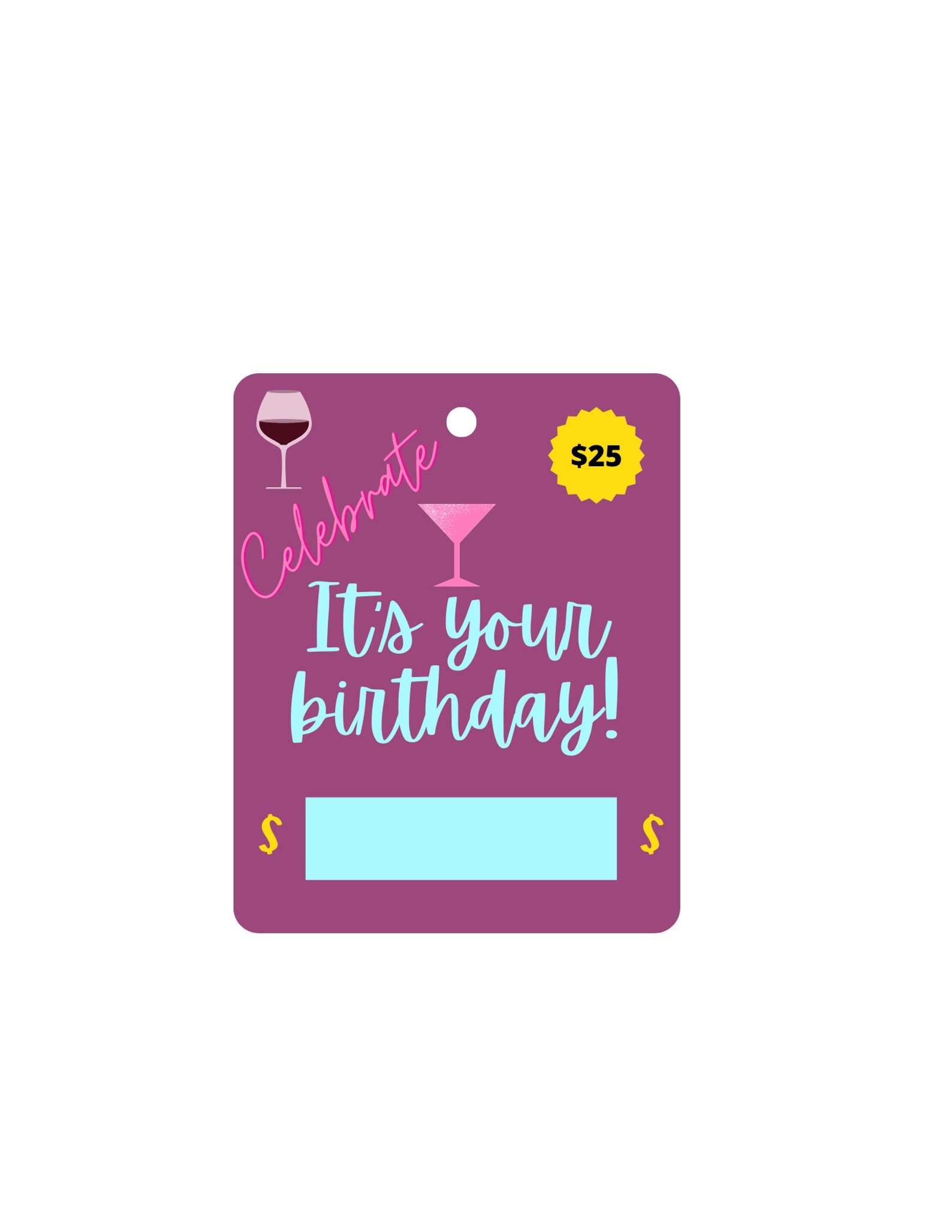 Printable Birthday Money Card Print to Cut PGN File Gift - Etsy