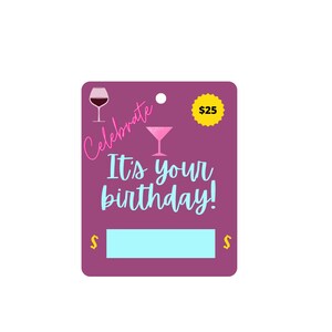 Printable Birthday Money Card Print to Cut PGN File Gift - Etsy