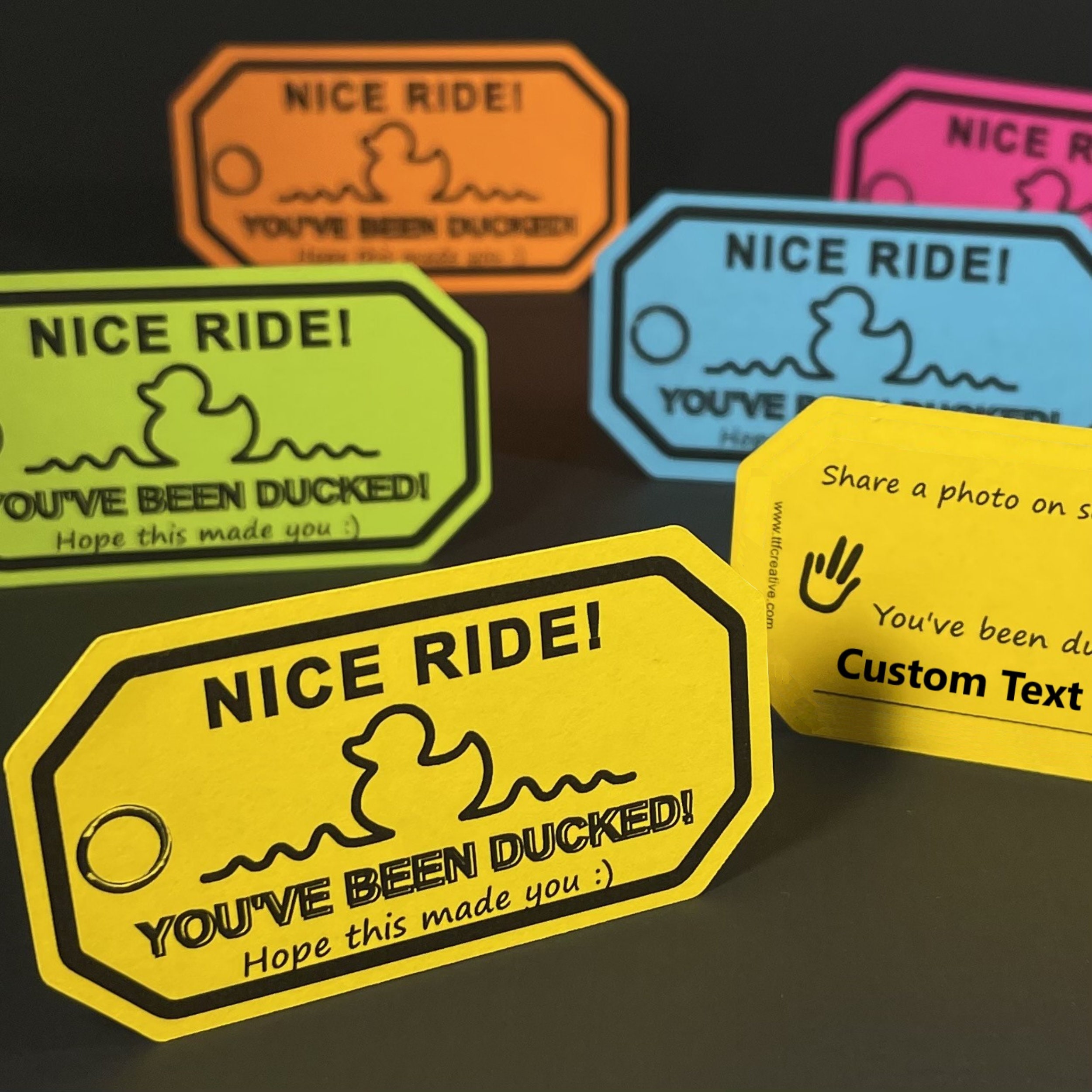 Duck Duck Tags Badge Design Two Sided - Etsy