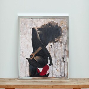 Raining Woman Original Digital Download Wall Art