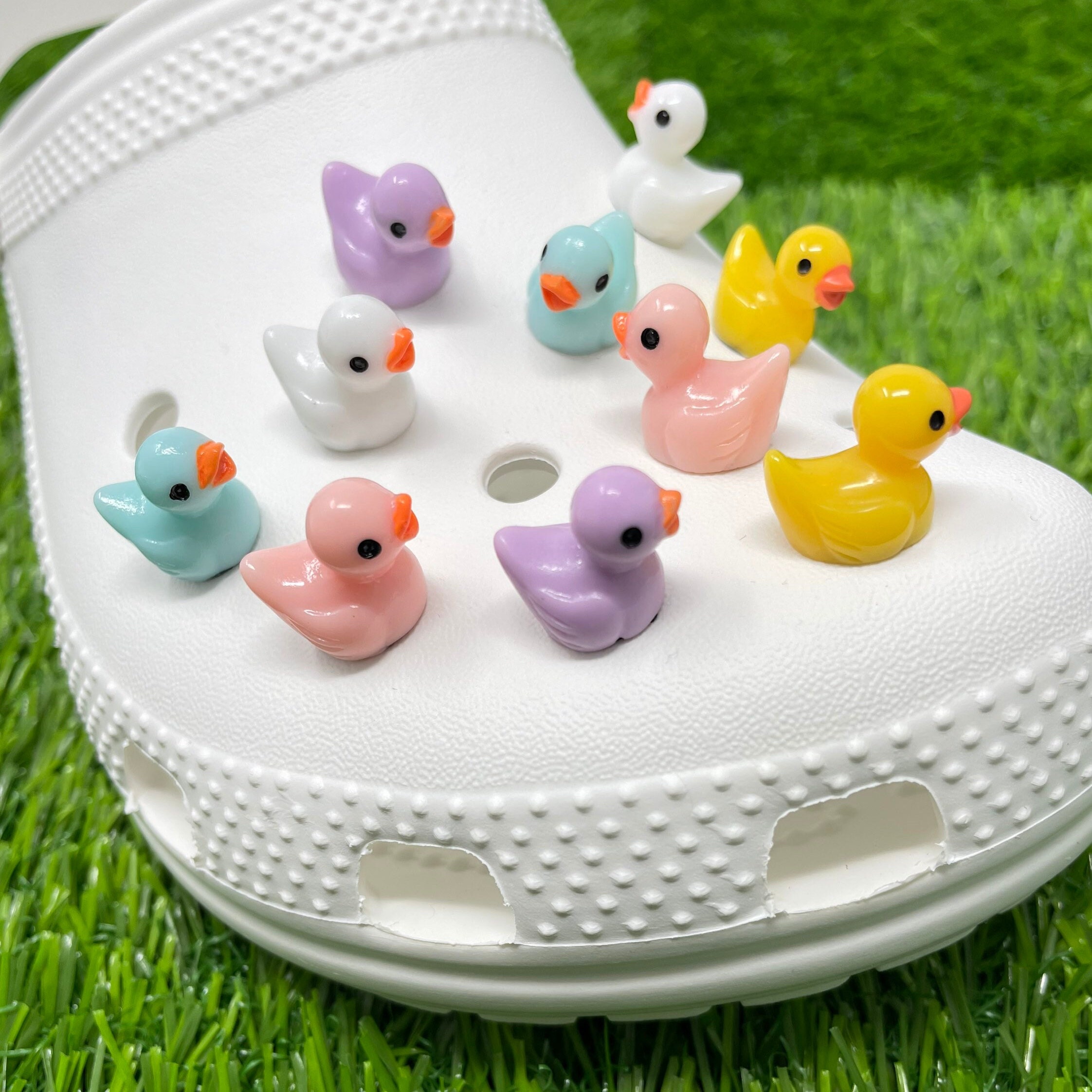 Duck Croc Charms,3D Duck Shoe Charms Set, Duck Charm, Cartoon Duck Crocs Shoes Charms, Kawaii Croc Charms, DIY, Cartoon Animal Charms