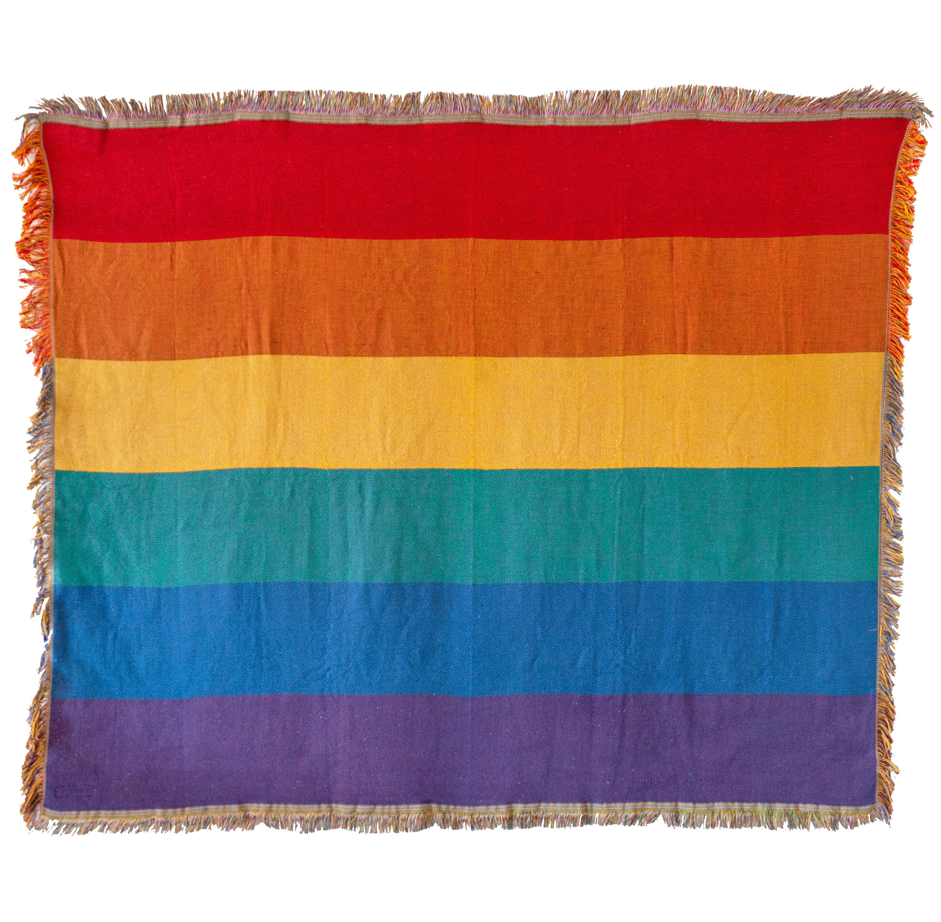 ArtisséSURONE Woven Rainbow Gay Pride Throw Blanket to Use as Etsy