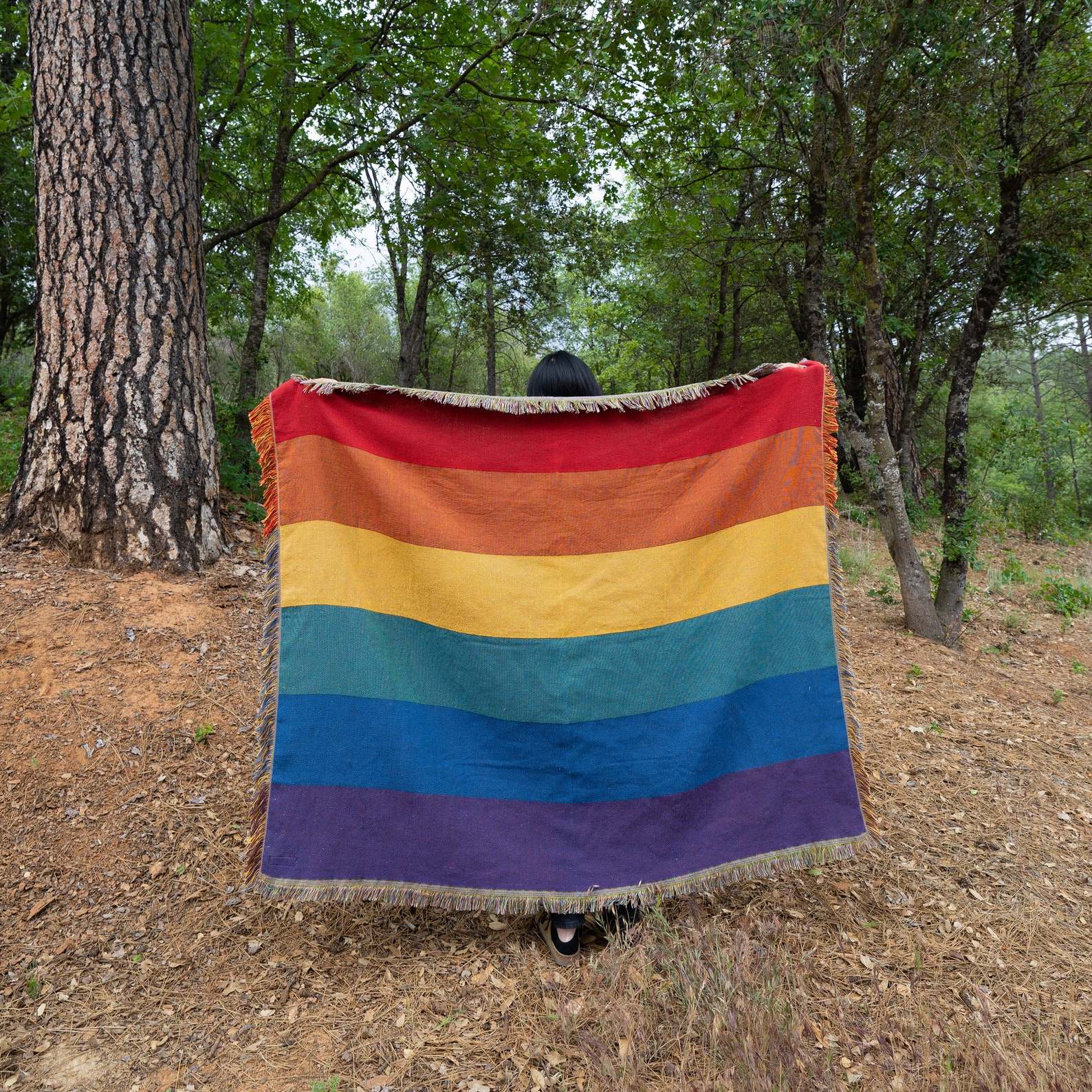 ArtisséSURONE Woven Rainbow Gay Pride Throw Blanket to Use as Etsy