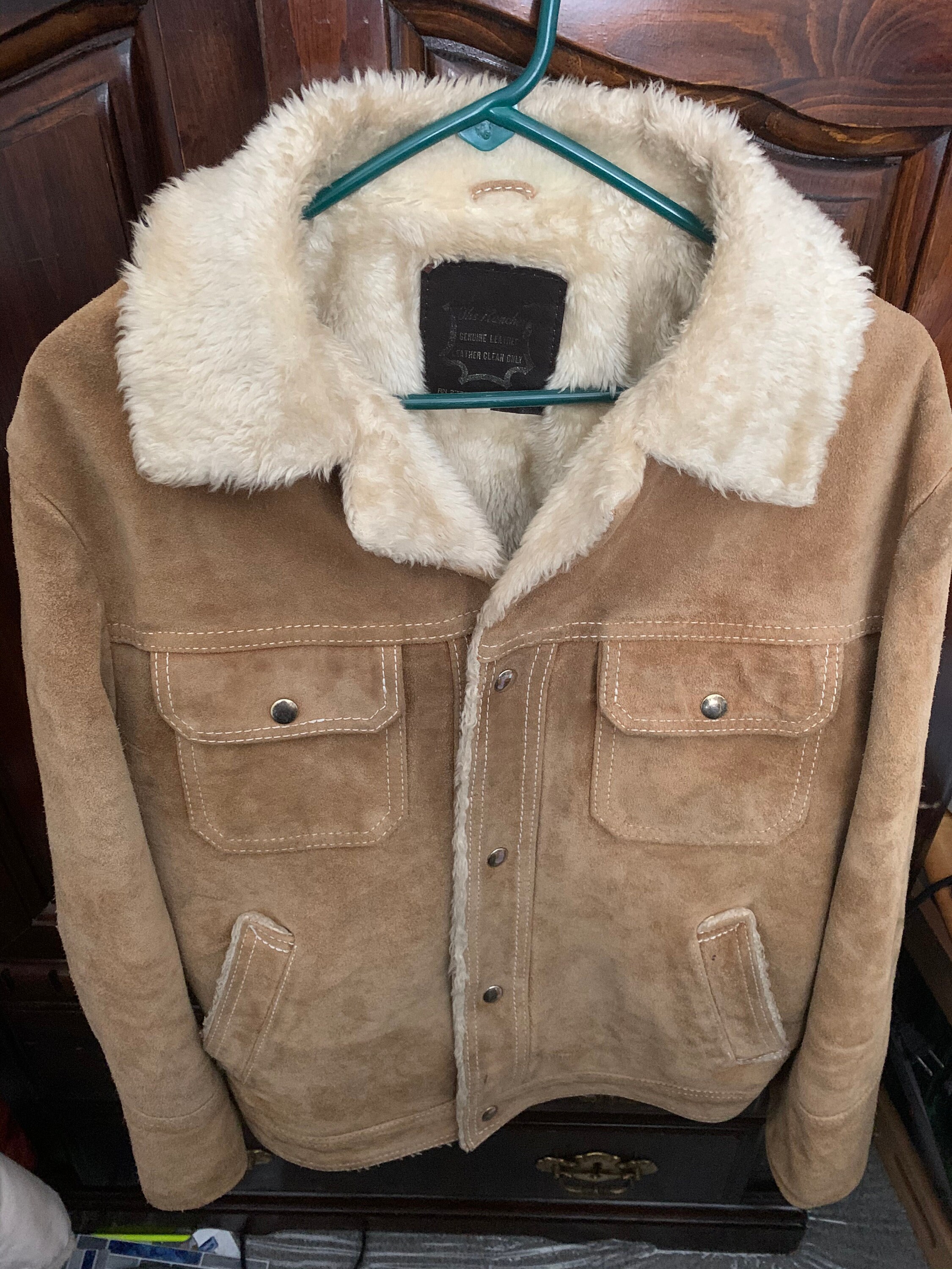 Grande Bay Sherpa Suede Rancher Western Coat Jacket Rugged Etsy