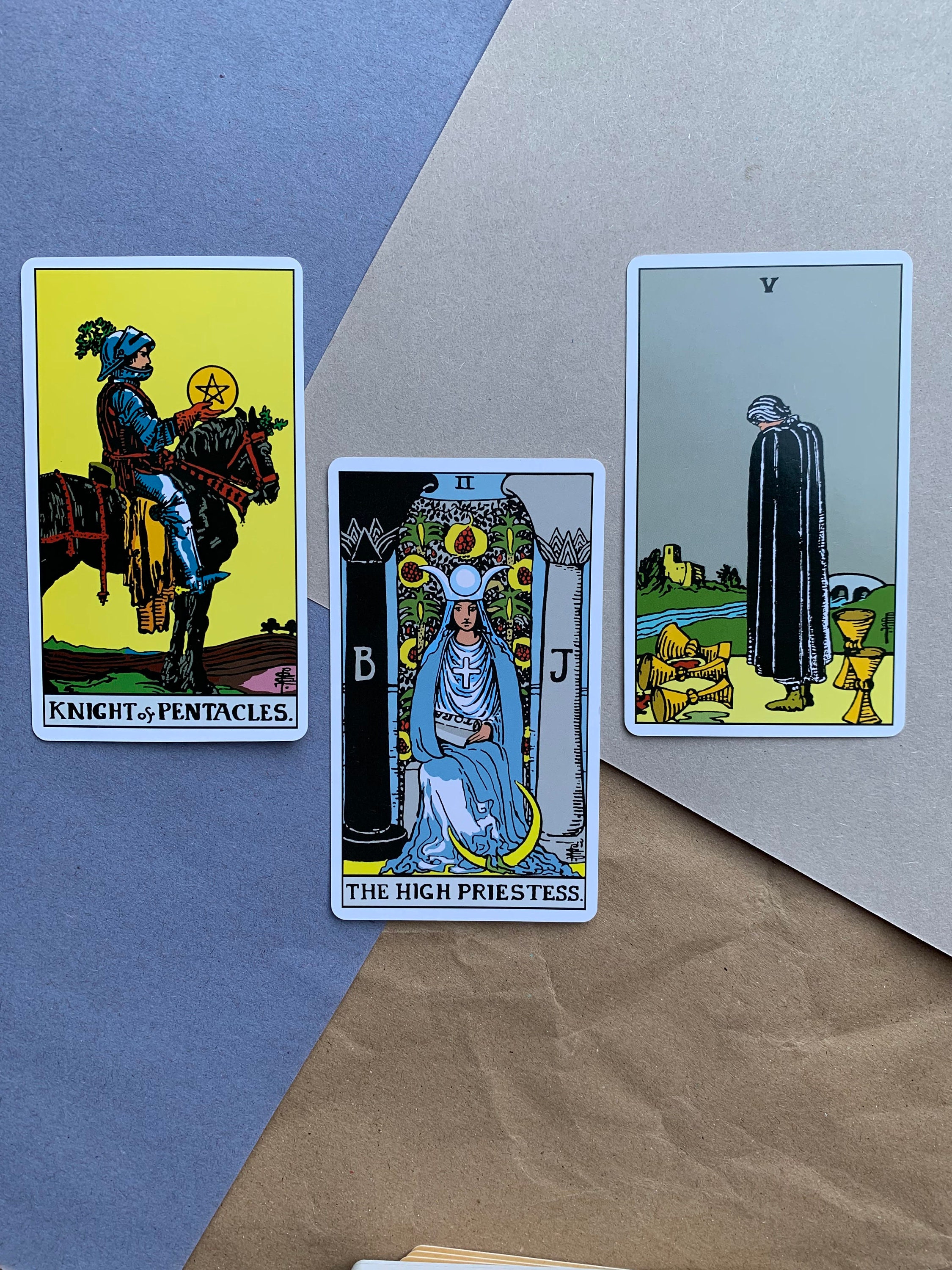 Tarot reading 3 card Intuition training PDF report Etsy