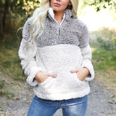 Shopping \u003ecc brand sherpa pullover big 