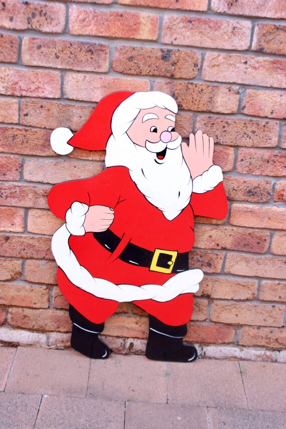 Santa Claus Christmas Cutouts Yard Art Exterior Art Garden - Etsy Australia
