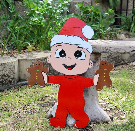 Christmas shop wood cutouts