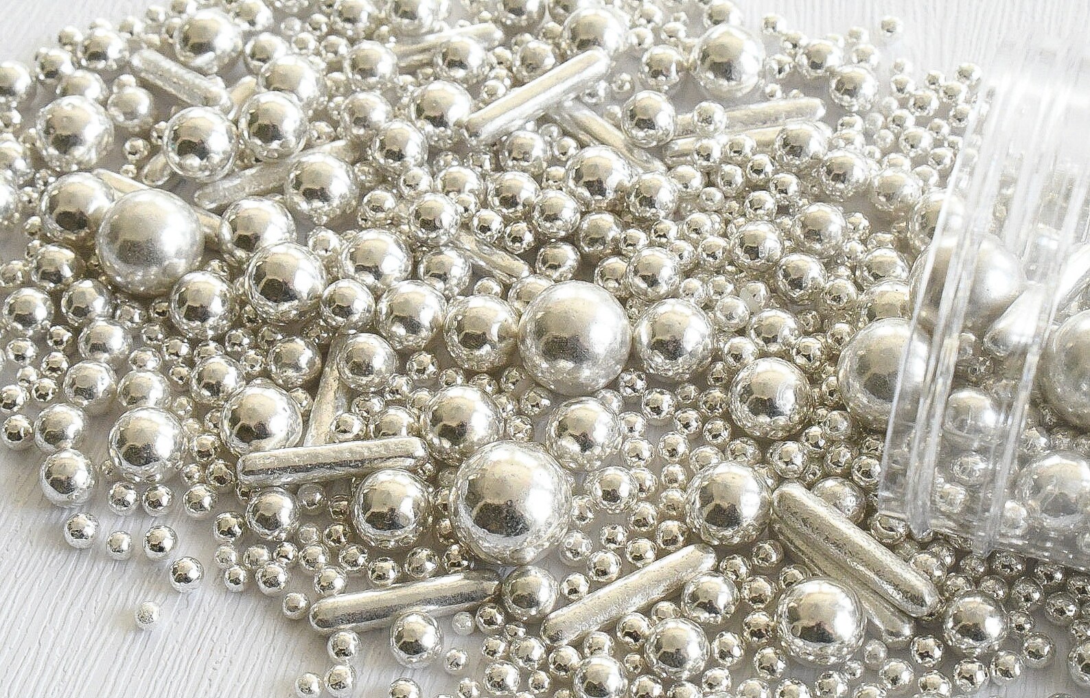 MACA Metallic Silver Sprinkles for Cakes Decorating 4oz Etsy
