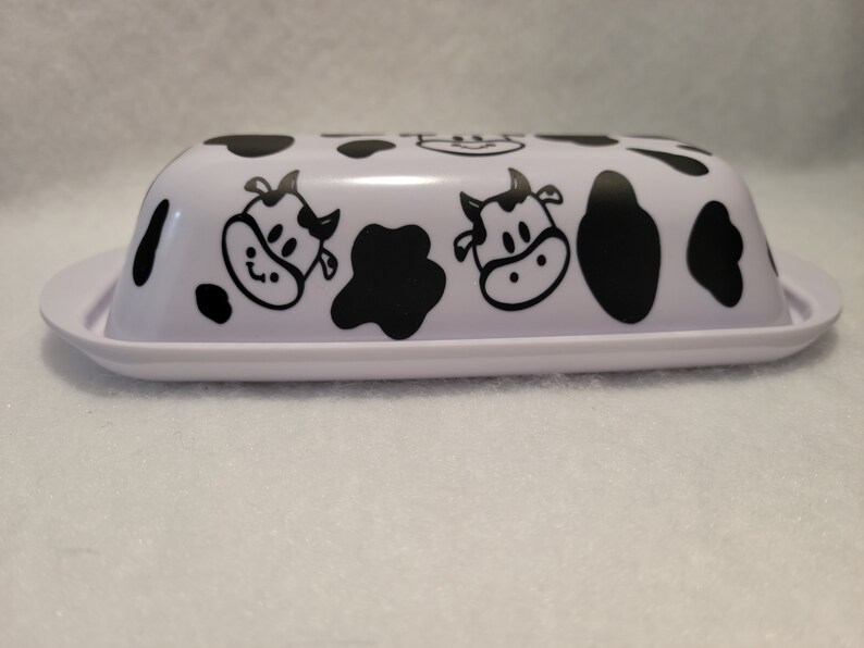 Cow Print Butter Dish Butter Dish Funny Butter Dish Etsy