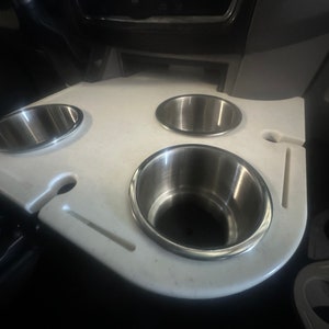 Car Seat Snack Tray & Cup Holder For Kids - Travel Organizer Tray For Backseat (Black)