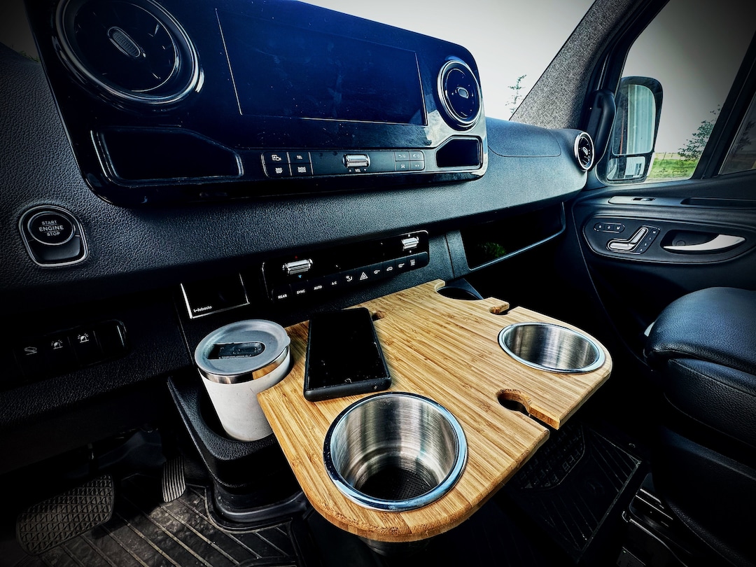 Sprinter Snack Tray Cup Holder 2019 Bamboo Etsy