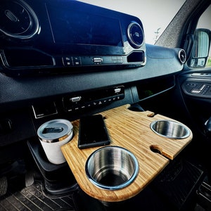 Sprinter snack tray cup holder 2019+ Bamboo