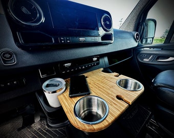 The original Sprinter snack tray cup holder 2019+ Bamboo