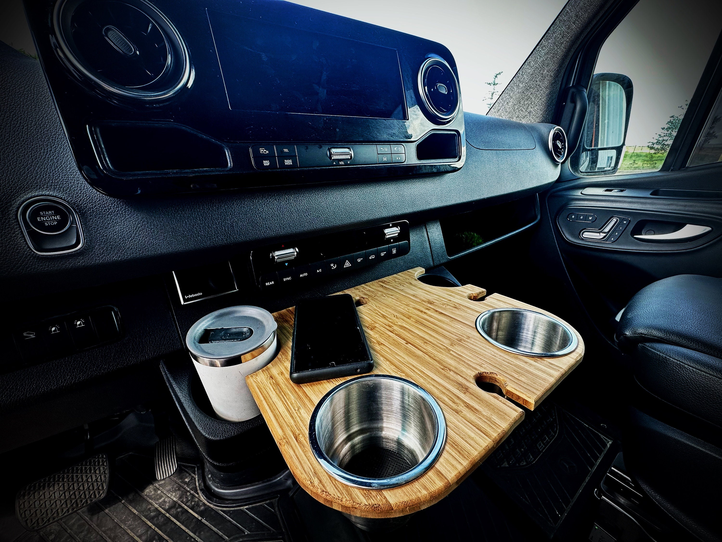 Sprinter Snack Tray Cup Holder 2019 Bamboo or Recycled Solid Etsy