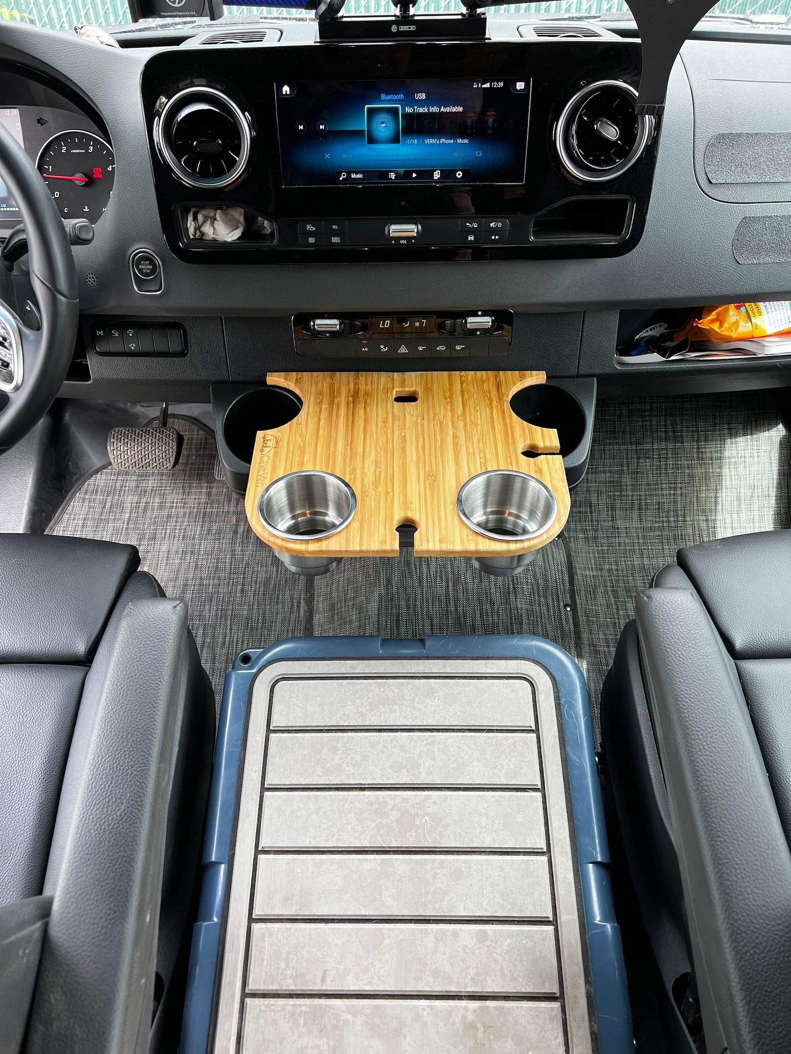 The Original Sprinter Snack Tray Cup Holder 2019+ Bamboo - Etsy