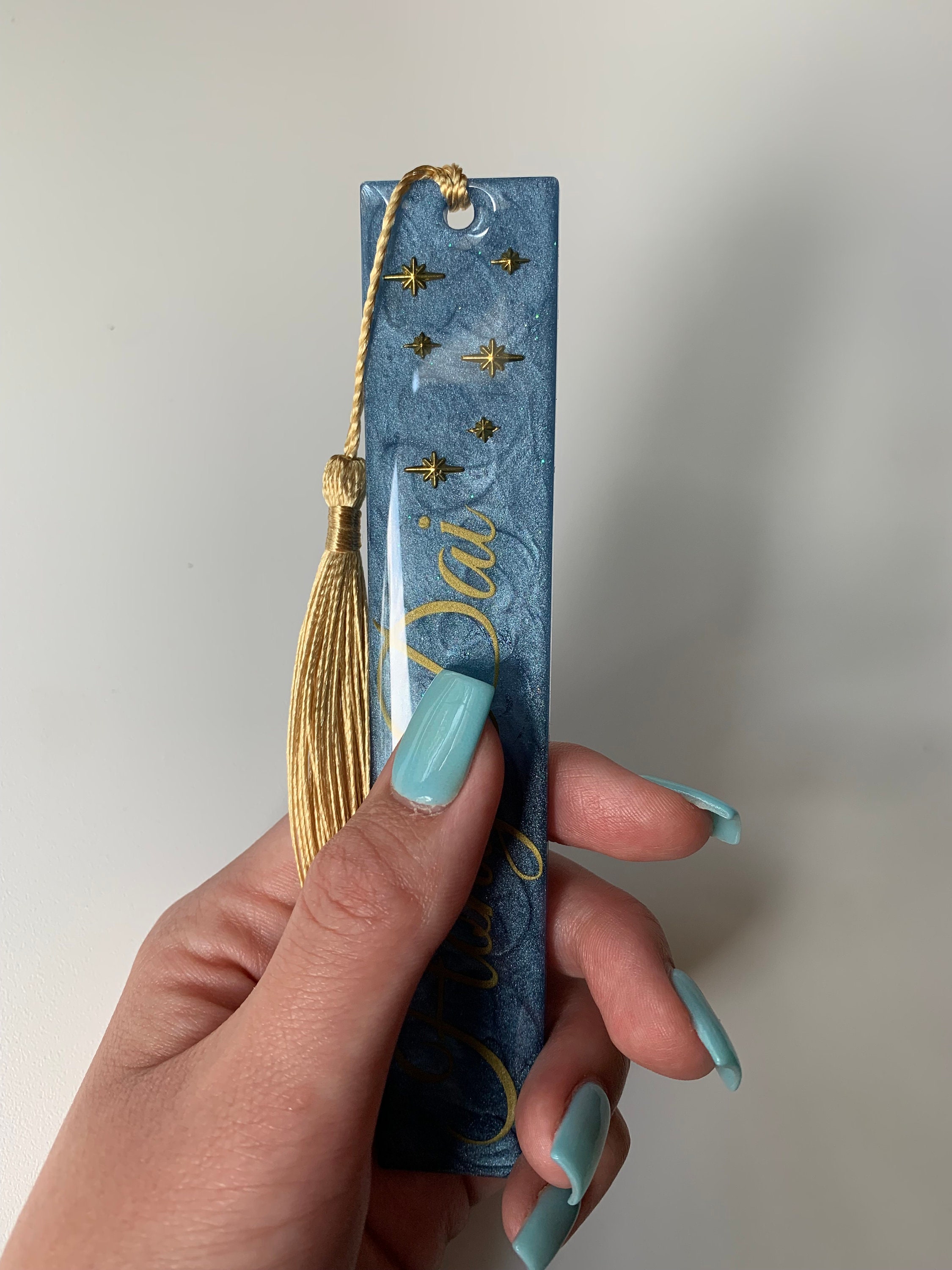 Personalized Bookmarks Handmade Resin Bookmarks Etsy