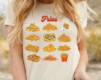 Fries, French Fry Lover T-Shirt, French Fries Shirt, Funny Food Shirts For Men Women, BBQ Lover, Fast Food Shirt, Foodie Shirt, Junk Food