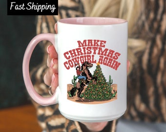 Cowgirl Christmas Mug, Howdy Country Christmas Horse, Cowgirl Mug, Cowgirl Mug, Western Christmas, Country Girl Mug, Howdy Country Christmas
