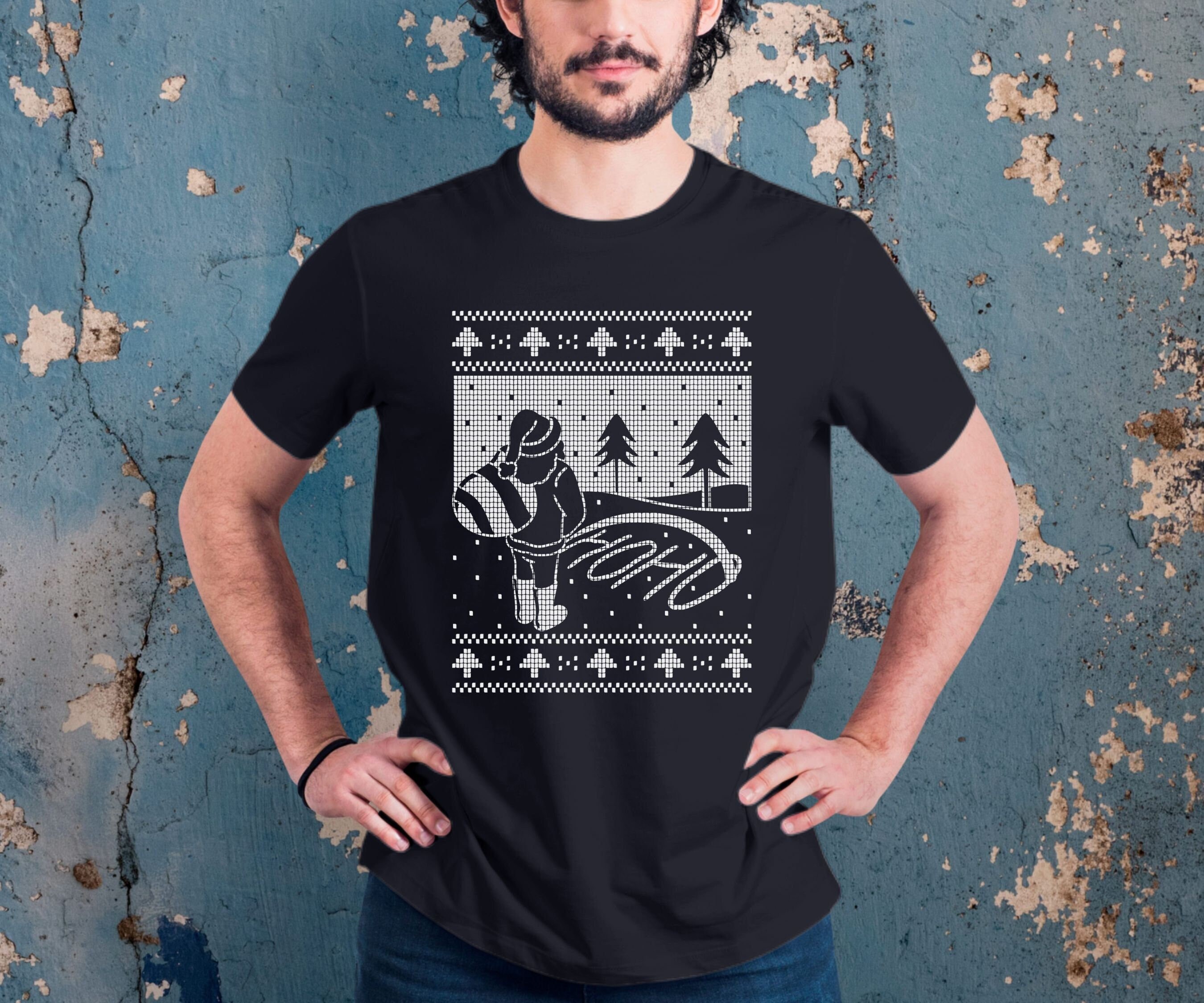 Santa Ugly Christmas Sweater Peeing Ho Ho Ho Bad Santa Sweater Rude Santa Pee Sweater Ho Ho Ho Naughty Dirty Xmas Holiday T shirt Tee Etsy Australia
