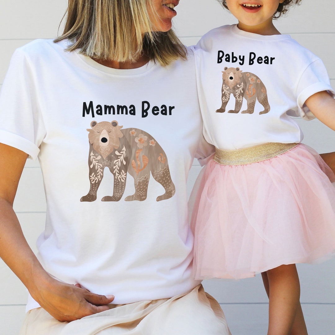 Mama Bear Baby Bear Shirt, Mama Bear Shirt, Matching Baby Bear Shirt