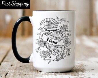 Opossum Mug, Possum Mug, Dopamine Mug, Mental Health Mug, Neurodiversity, Neurodivergent, Opossum, Mug Mental Health, Possum, Seratonin