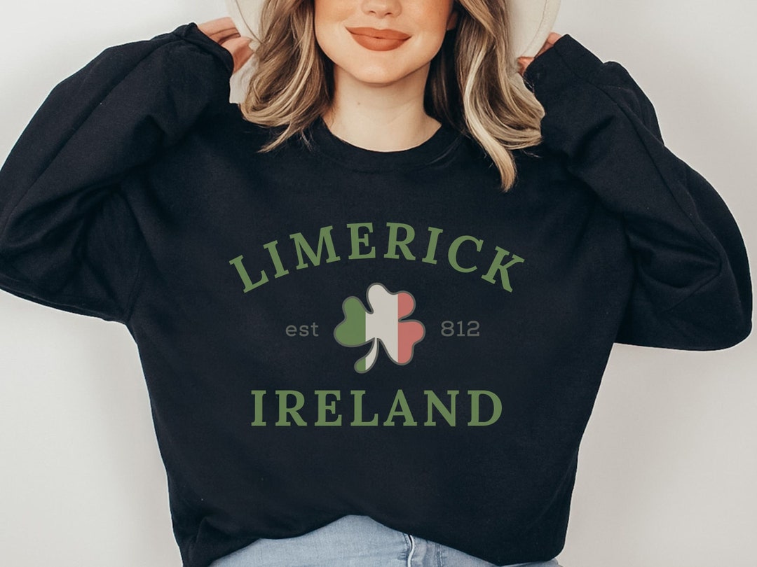 Ireland 1879 Mens Sweatshirt Rugby Supporters Irish Shamrock Badge Jumper | INDIA - View #3