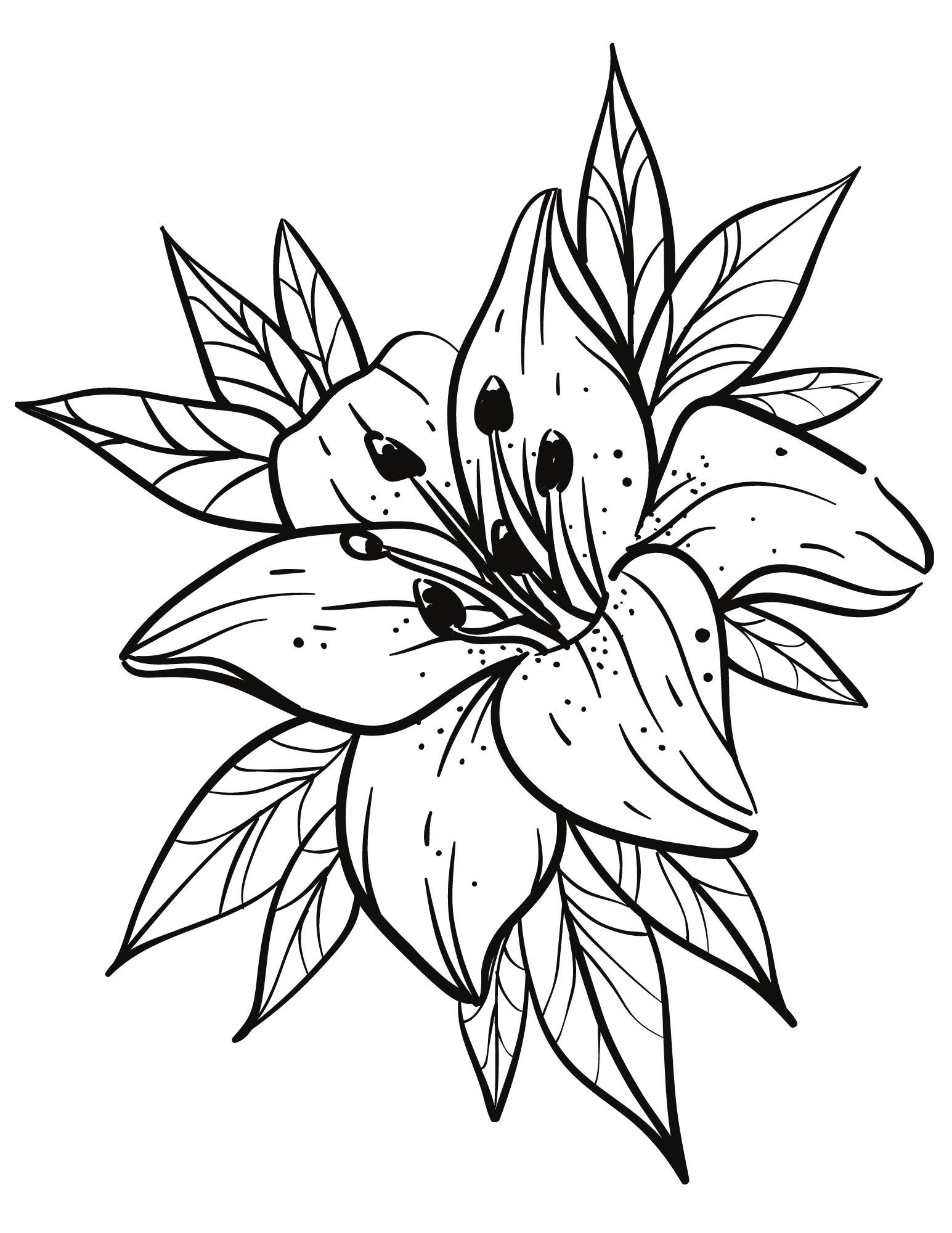 flower coloring pages etsy