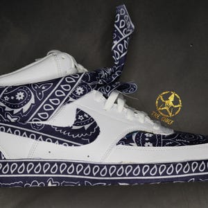 Bandana custom sneaker/farben wahl/Schuhe/Kicks/Premium/Air Force 1 Personalisiert