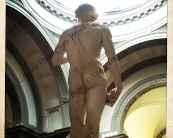 The David statue in Florence, Italy. His best side?