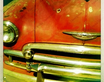 Chevy 1950's front end with incredible patina. Snapshot style