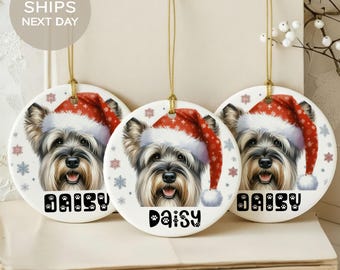 Benutzerdefinierte Hund Weihnachtsverzierung, personalisierte Haustier-Urlaubs-Dekoration, einzigartiges Haustier-Liebhaber-Geschenk, Hundeliebhaber-Andenken, Haustier-Memorial-Verzierung